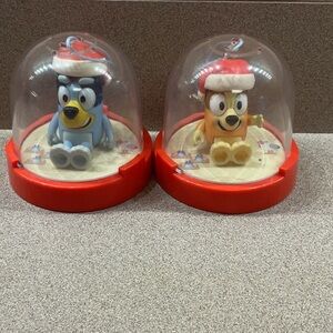 Bluey and Bingo Snow Globe Set